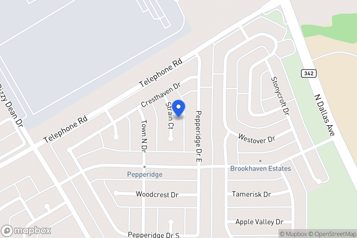 Map of 2930 Strain Ct