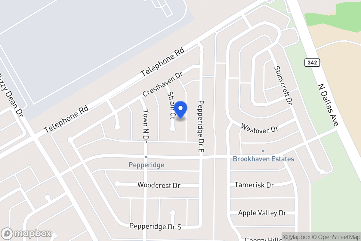 Map of 2922 Strain Ct