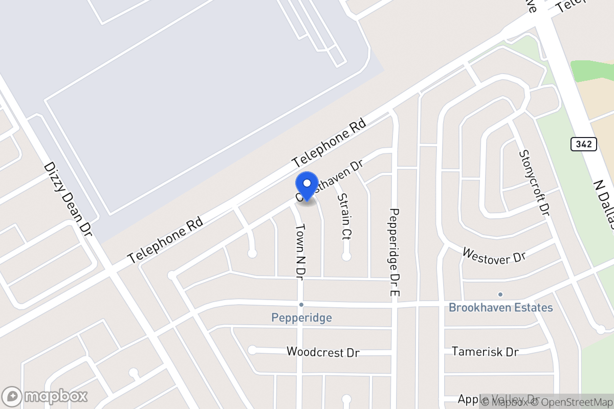 Map of 2934 Town North Dr
