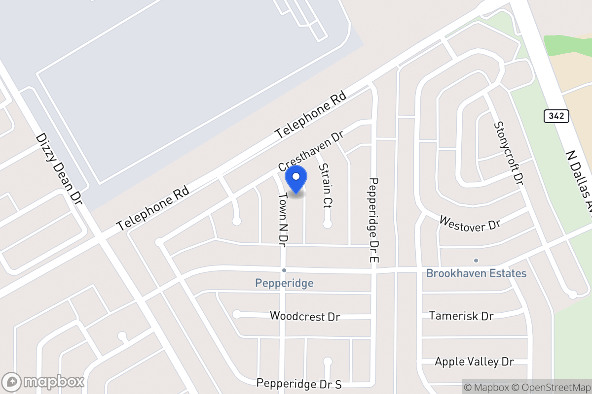 Map of 2926 Town North Dr