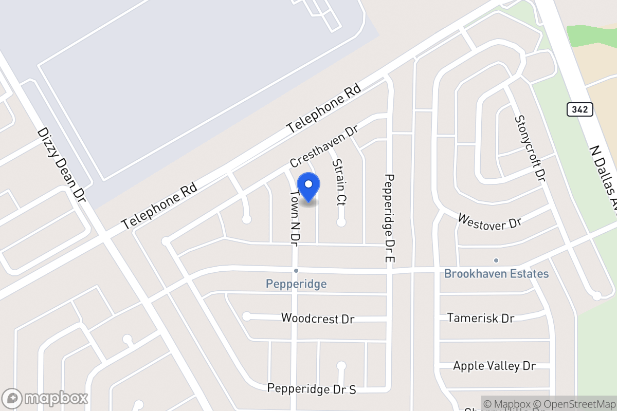 Map of 2922 Town North Dr