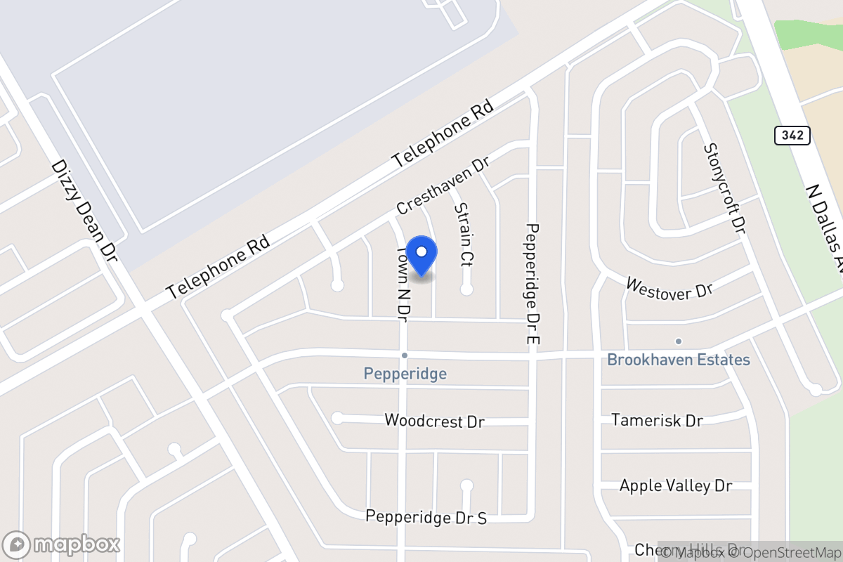 Map of 2918 Town North Dr