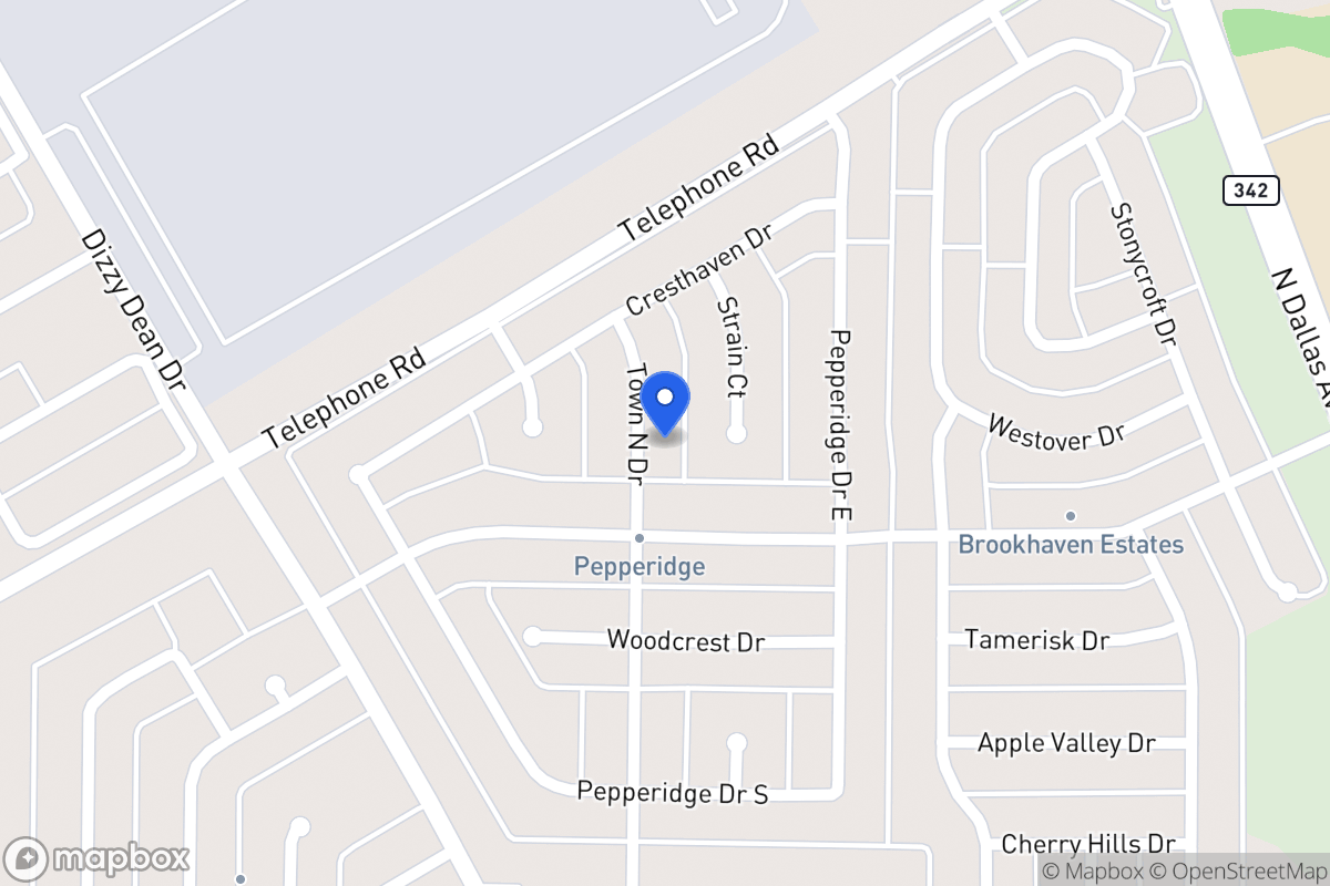 Map of 2914 Town North Dr