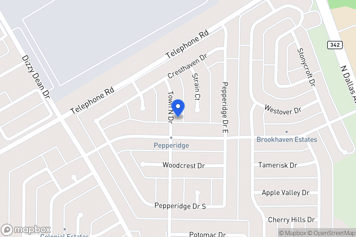 Map of 2910 Town North Dr