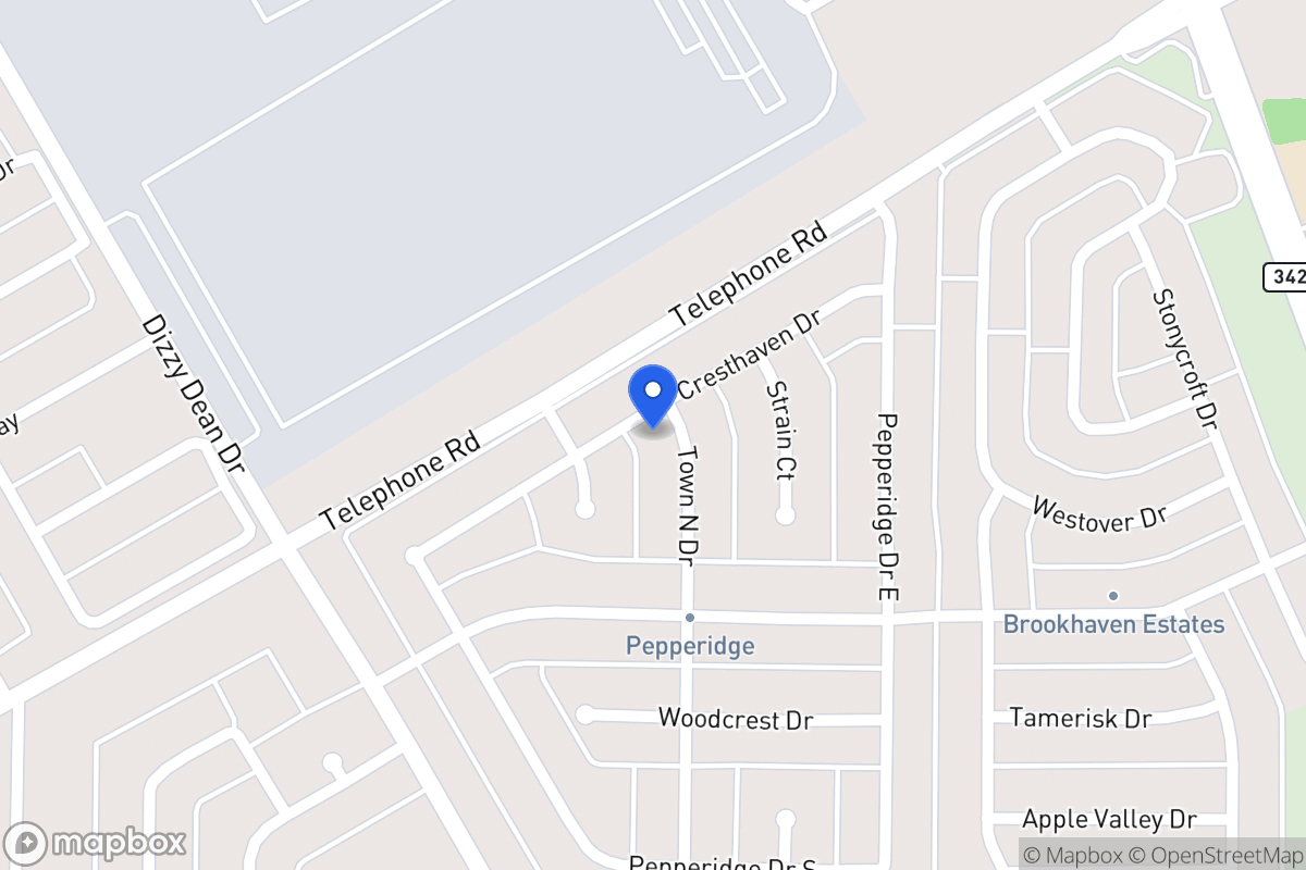 Map of 2931 Town North Dr
