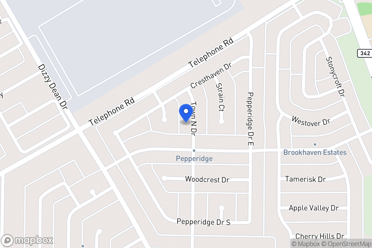 Map of 2915 Town North Dr