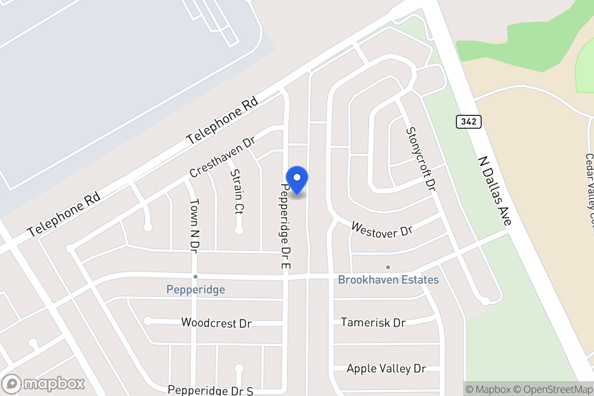 Map of 2930 Pepperidge Dr