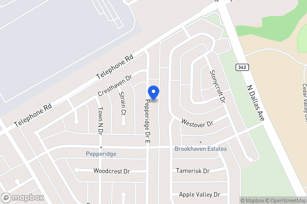 Map of 2934 Pepperidge Dr
