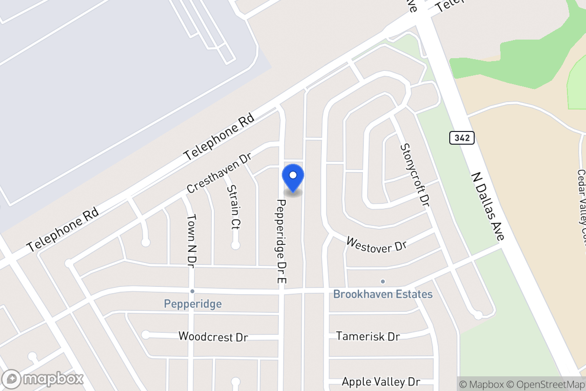 Map of 2938 Pepperidge Dr
