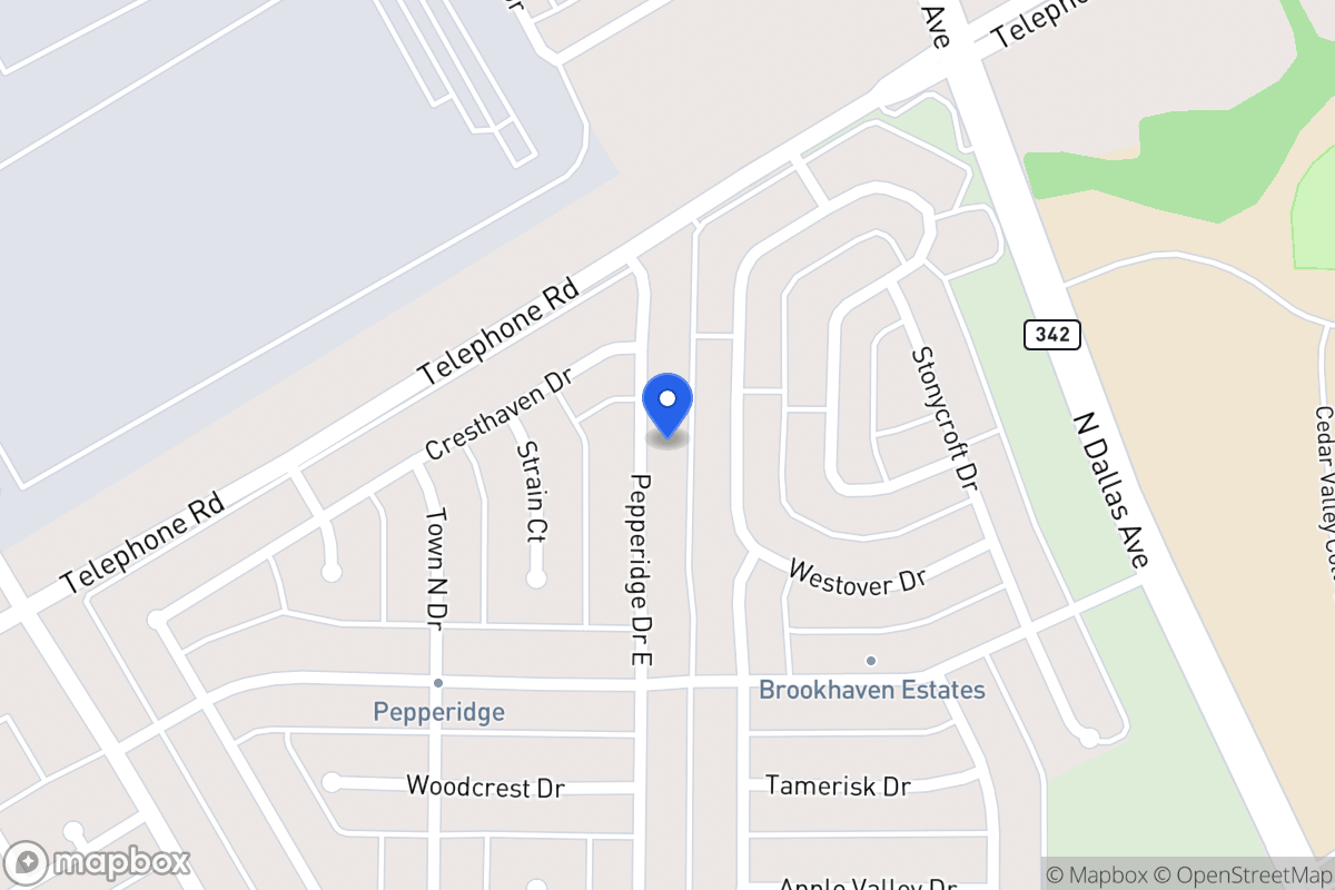 Map of 2942 E Pepperidge Dr