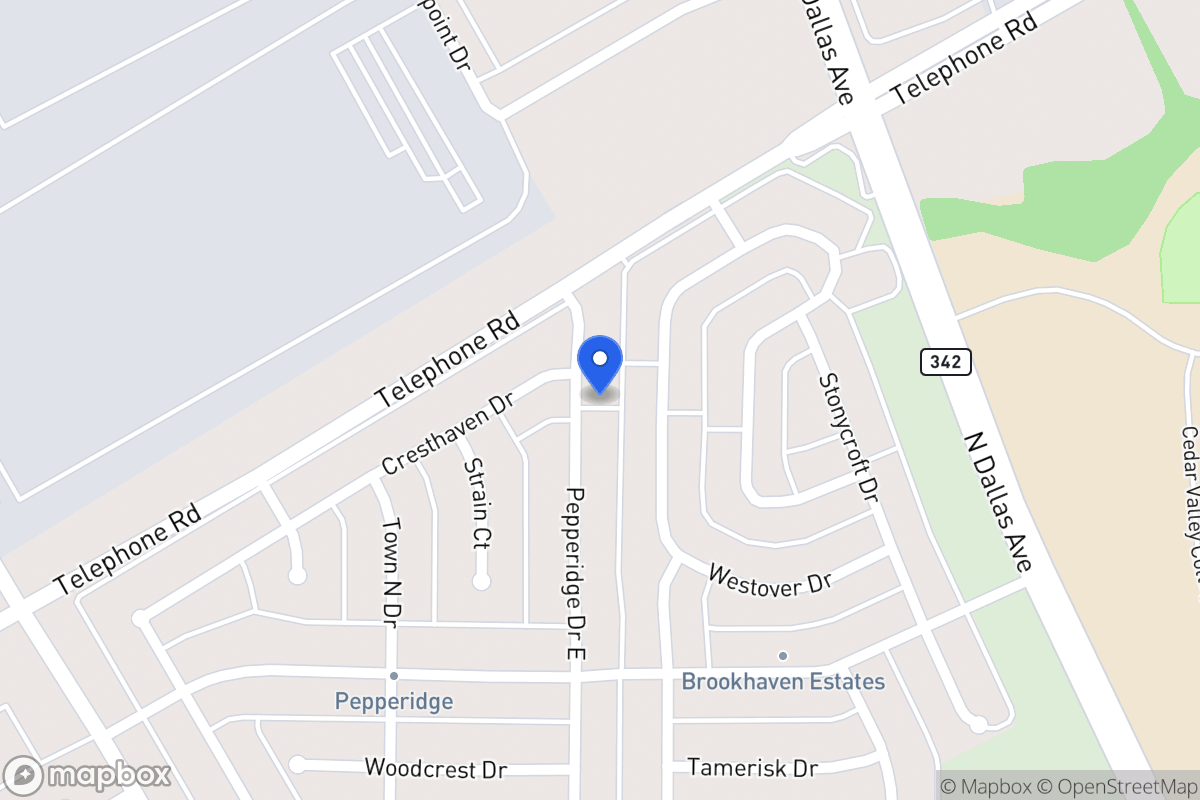 Map of 3002 E Pepperidge Dr