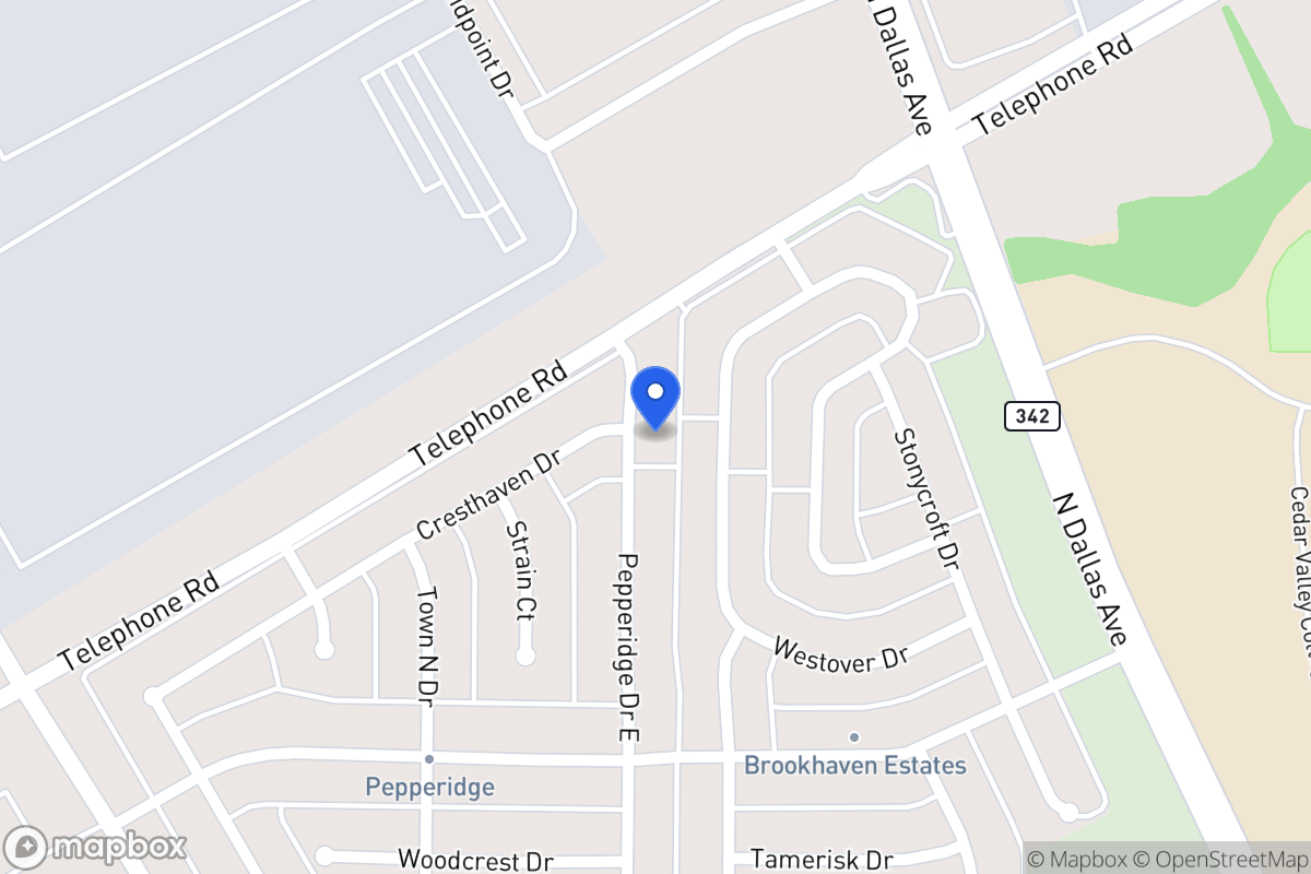 Map of 3006 E Pepperidge Dr
