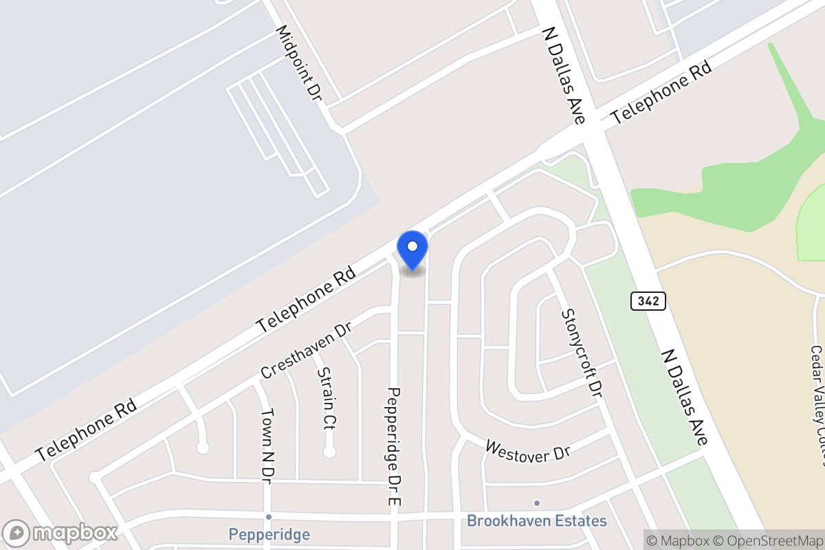 Map of 3018 Pepperidge Dr