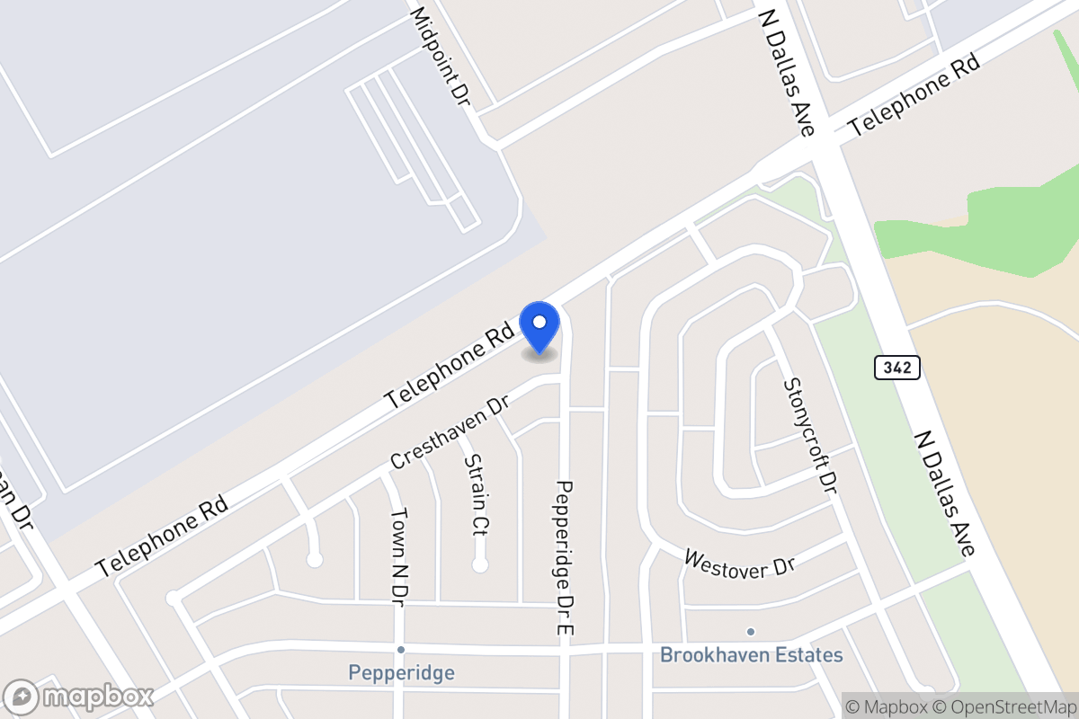 Map of 3017 E Pepperidge Dr