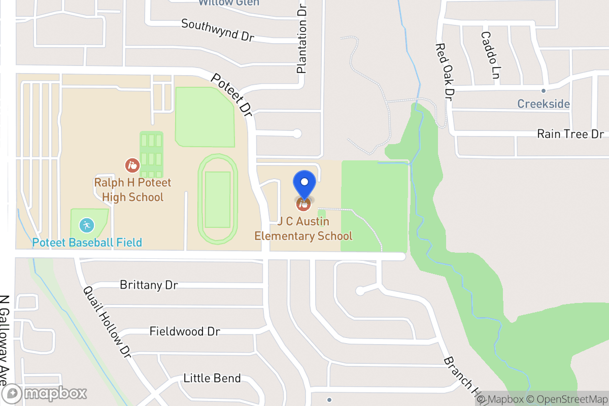 Map of 3100 Poteet Dr