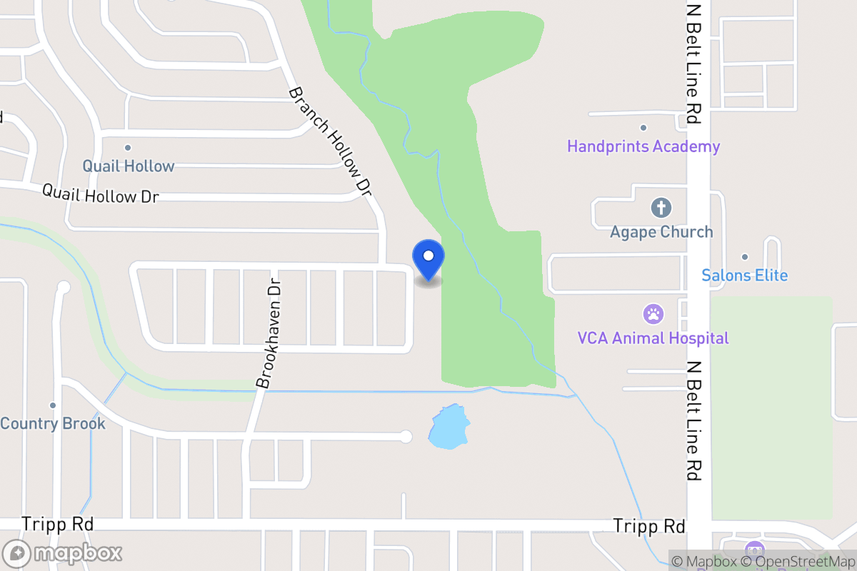 Map of 2521 Cottonwood Dr