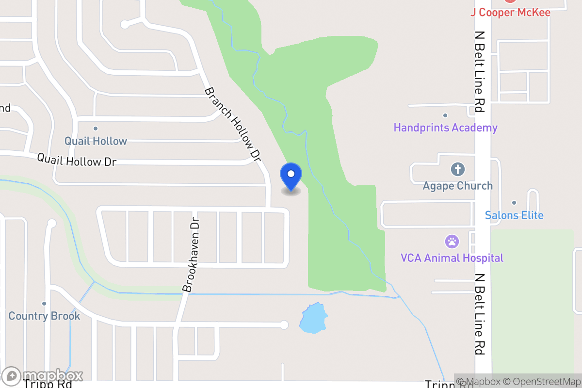 Map of 301 Hunters Creek Dr