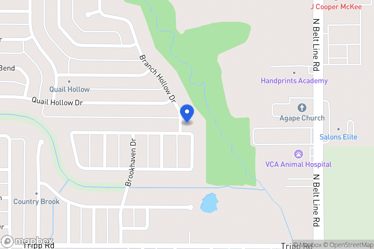 Map of 305 Hunters Creek Dr