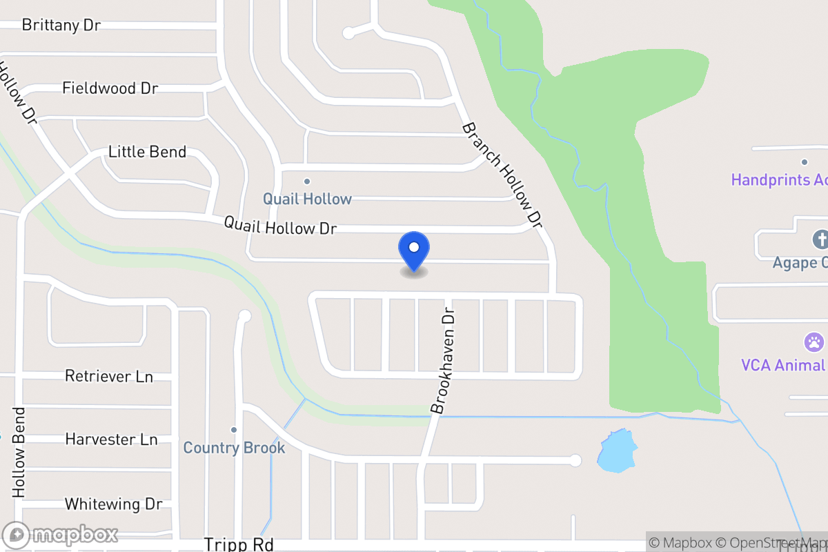 Map of 421 Hunters Creek Dr