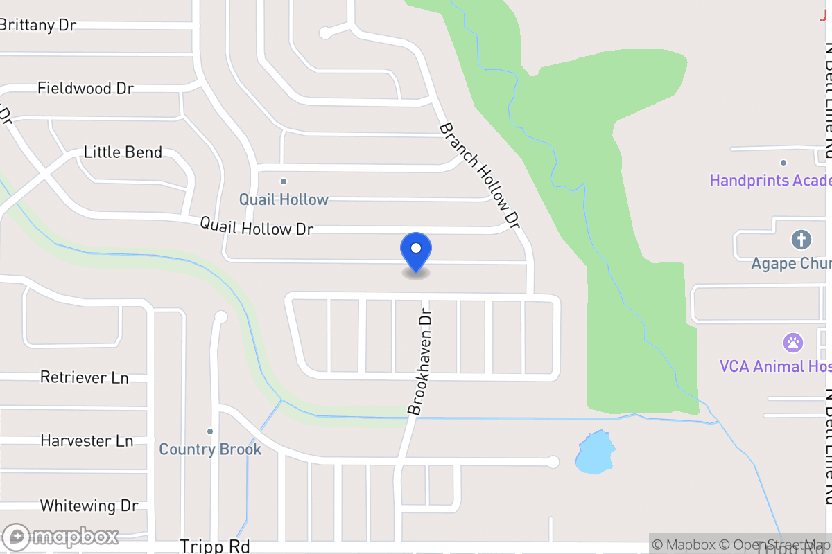 Map of 413 Hunters Creek Dr