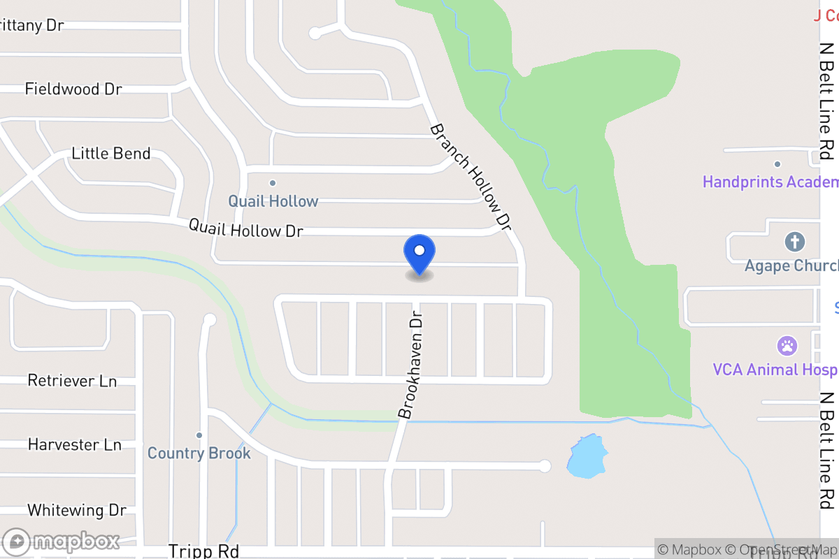 Map of 409 Hunters Creek Dr