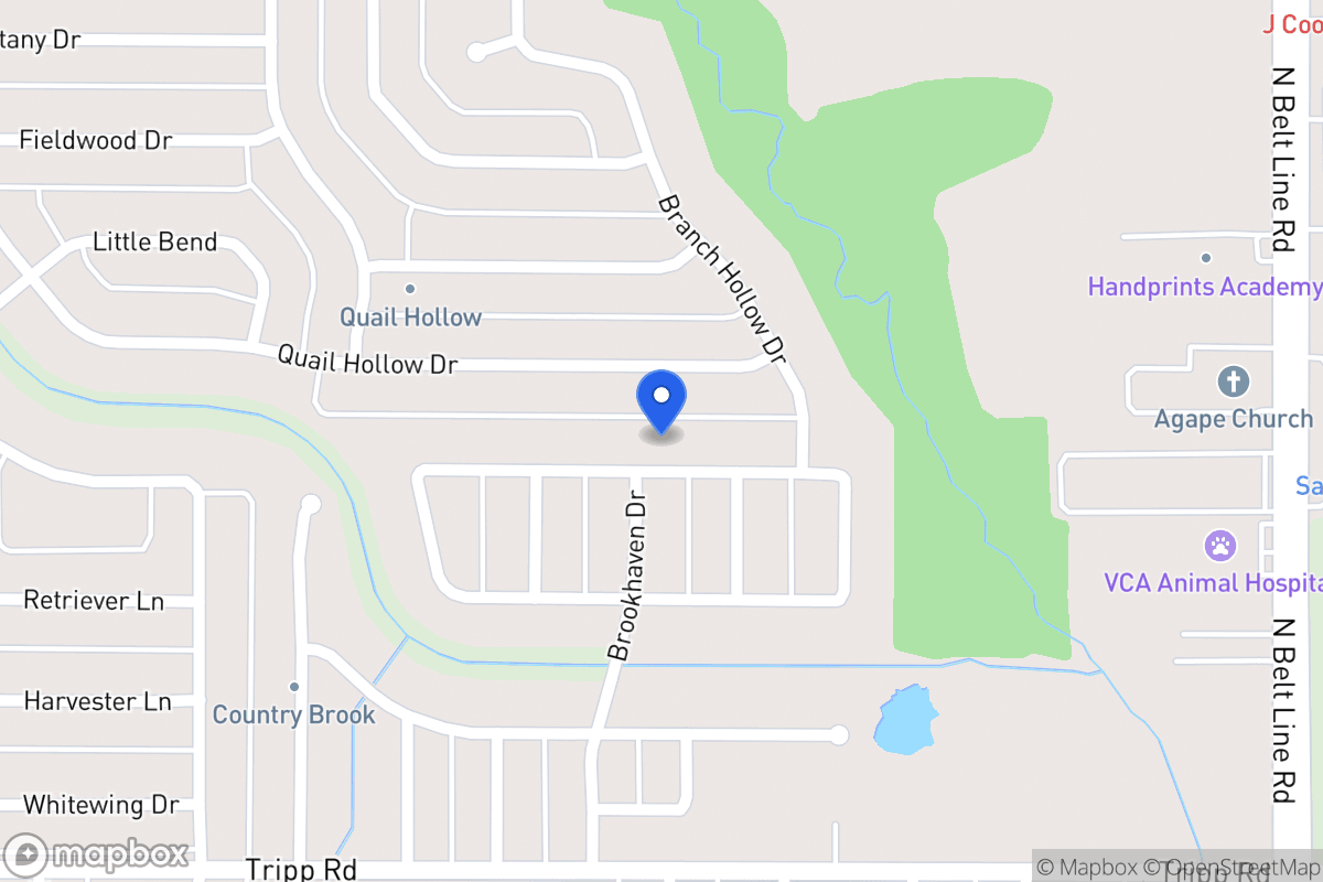 Map of 405 Hunters Creek Dr