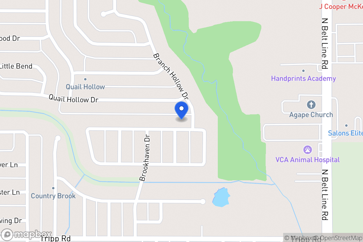Map of 313 Hunters Creek Dr