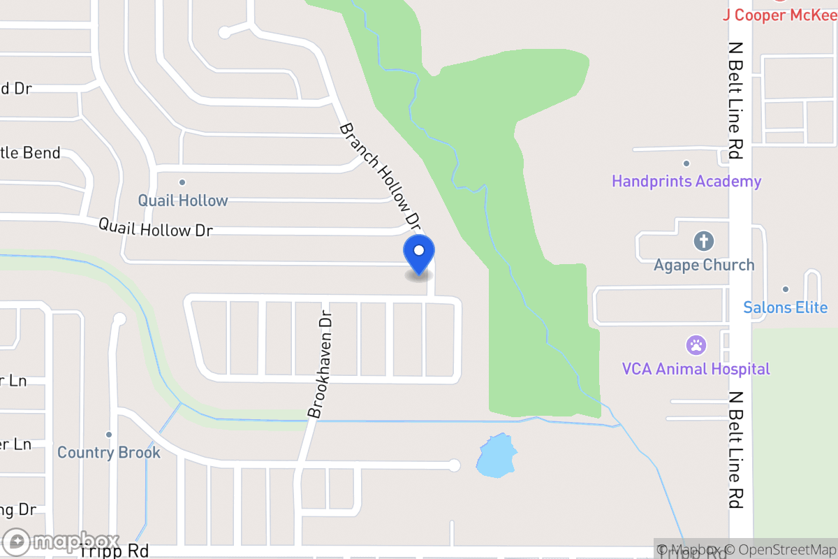 Map of 309 Hunters Creek Dr