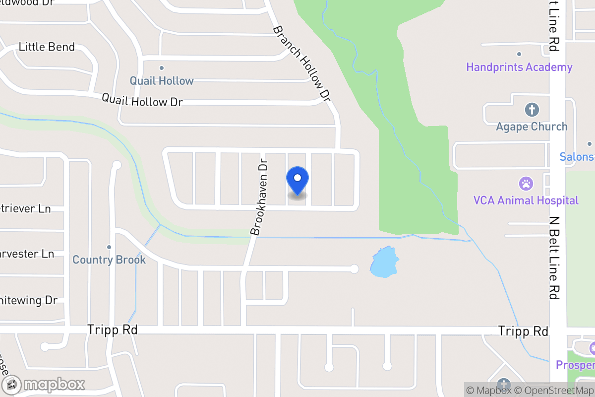 Map of 2502 Glen Meadows Dr