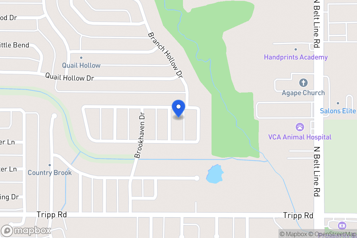 Map of 2515 Glen Meadows Dr
