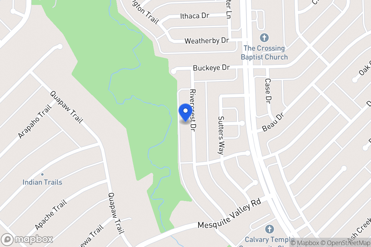 Map of 1227 Rivercrest Dr