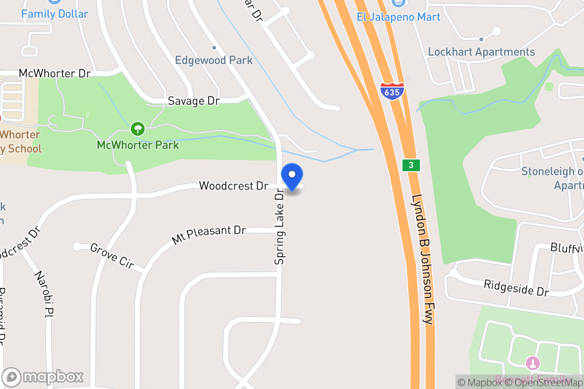 Map of 1800 Spring Lake Dr