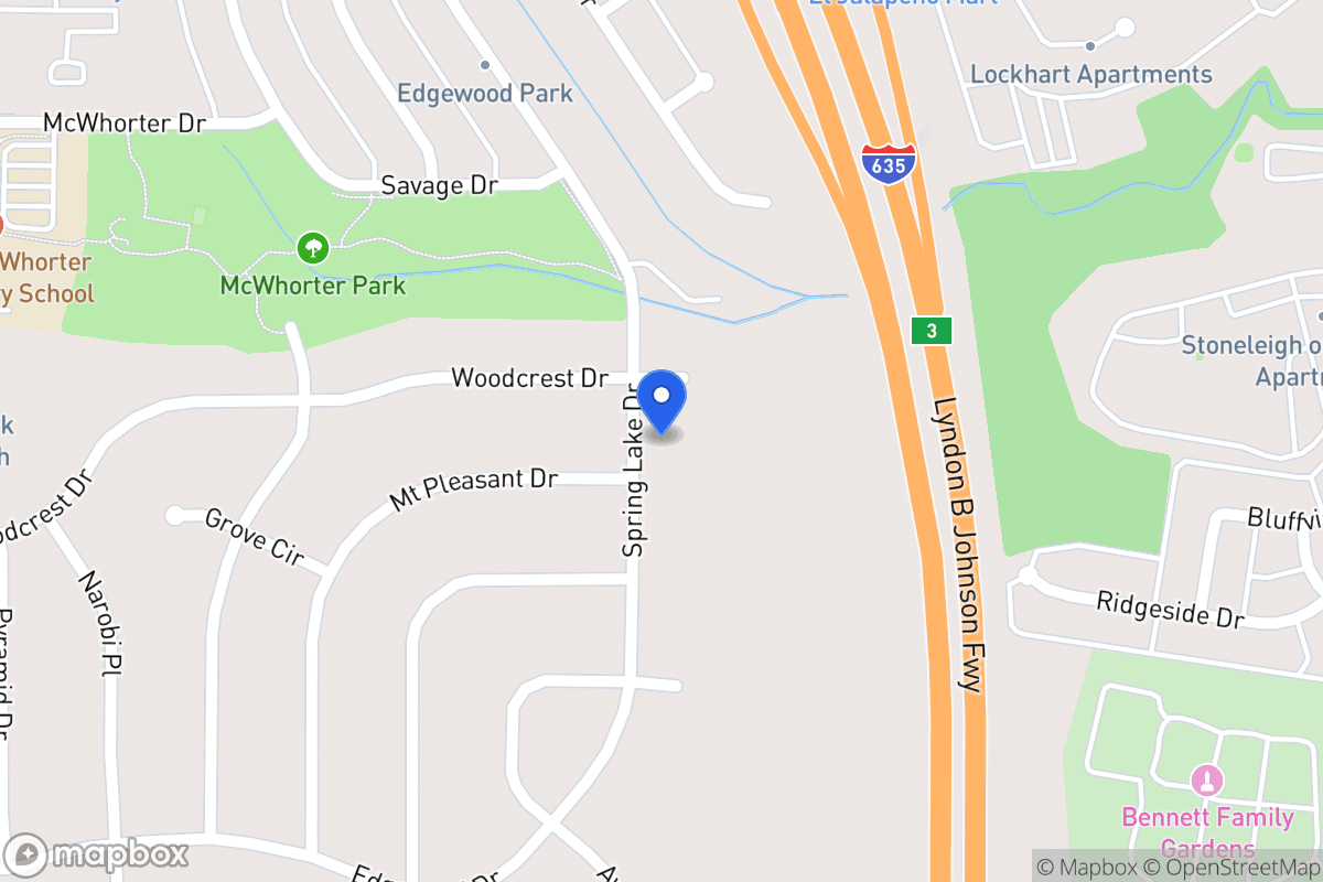Map of 1808 Spring Lake Dr