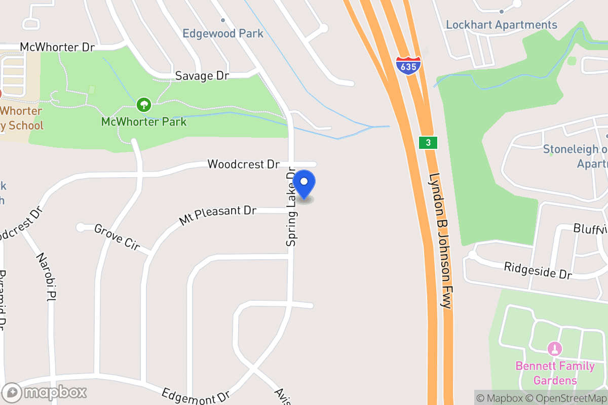 Map of 1812 Spring Lake Dr