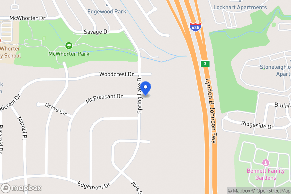 Map of 1816 Spring Lake Dr