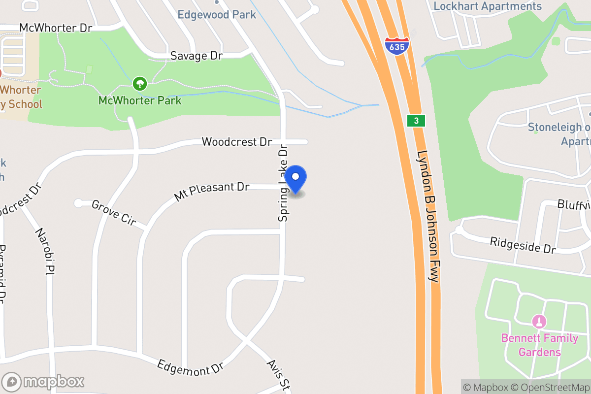 Map of 1820 Spring Lake Dr