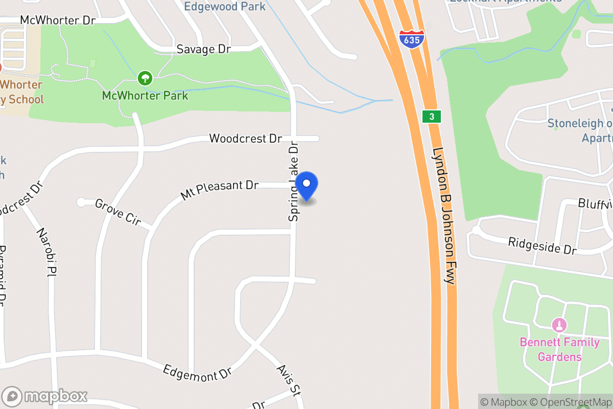 Map of 1824 Spring Lake Dr