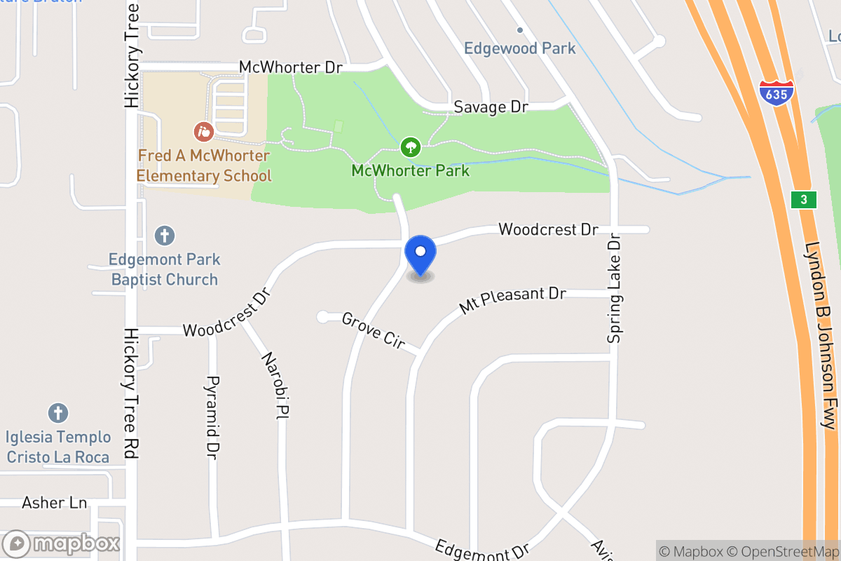 Map of 1804 Sycamore Dr