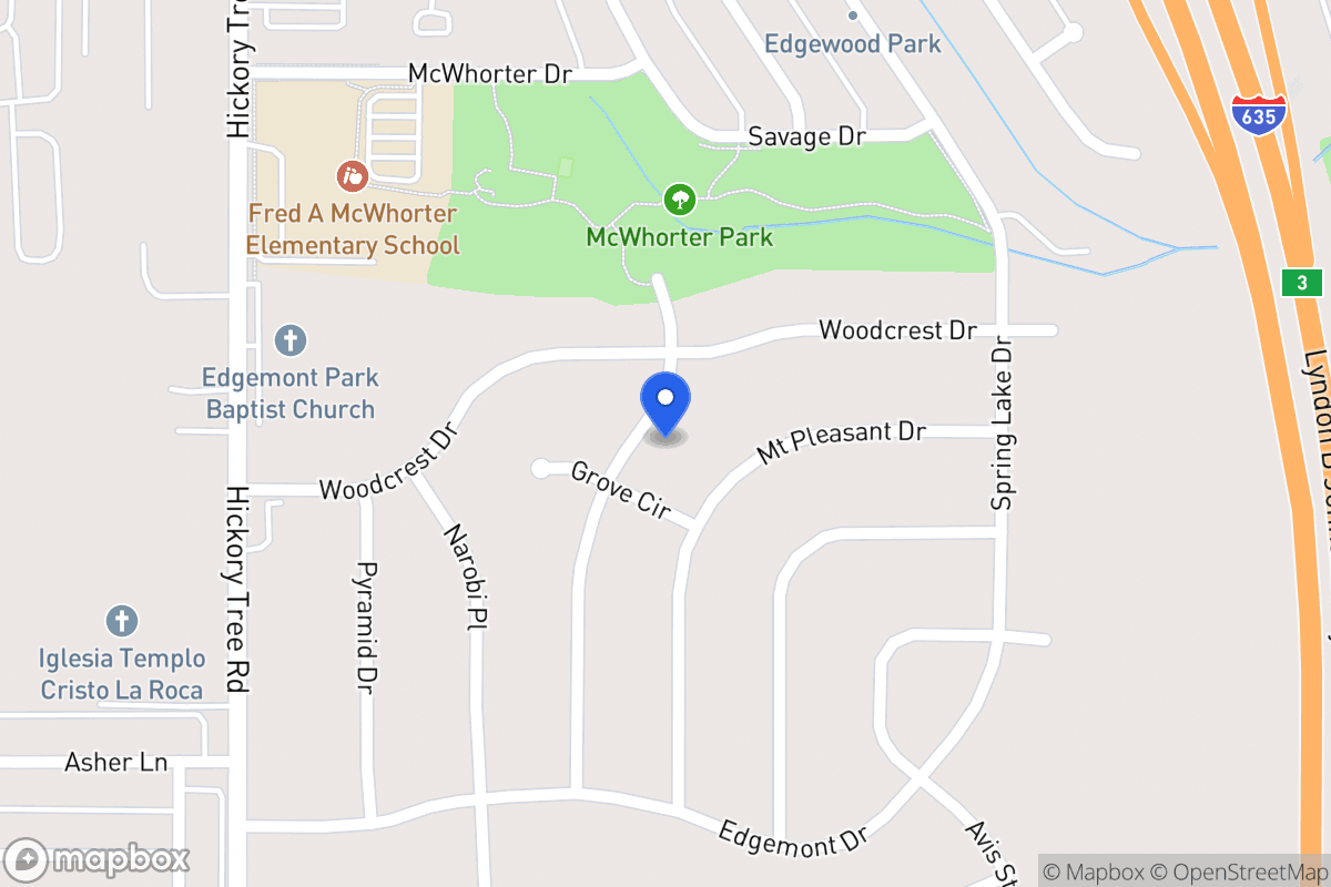 Map of 1812 Sycamore Dr