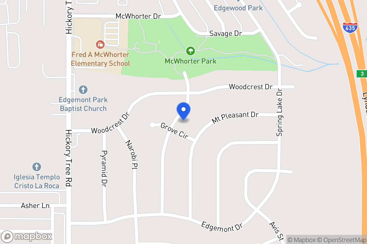 Map of 1816 Sycamore Dr