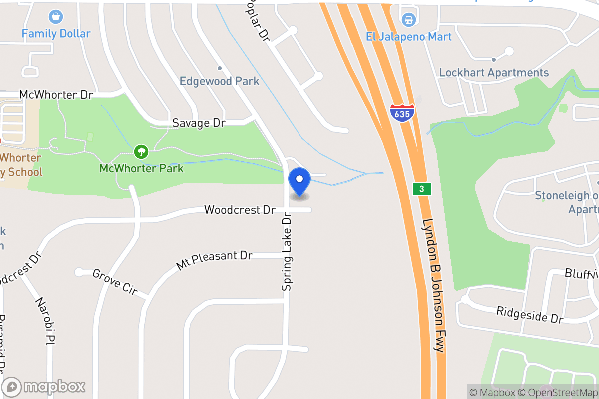 Map of 1724 Spring Lake Dr