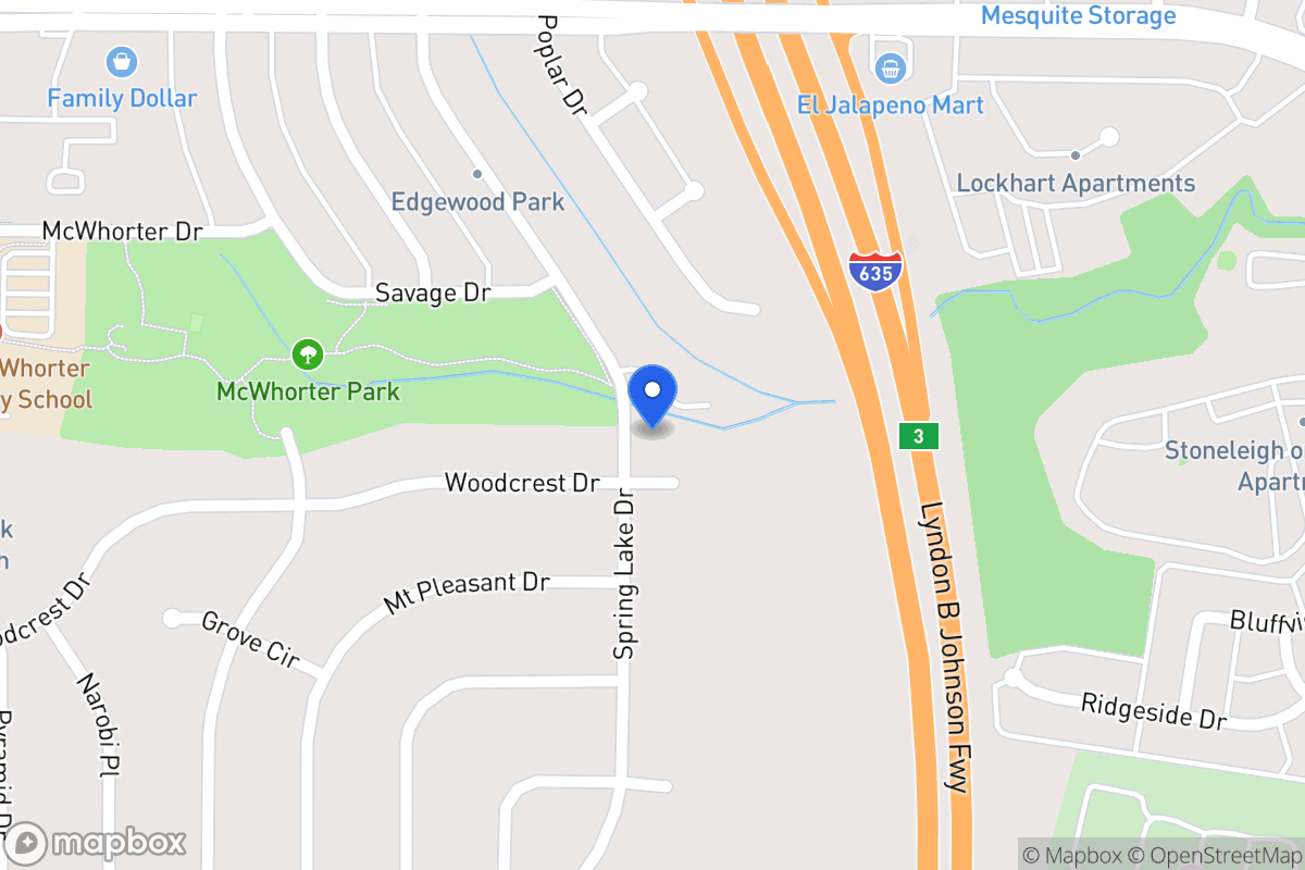 Map of 1720 Spring Lake Dr