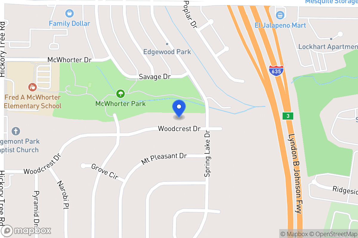 Map of 1217 Woodcrest Dr