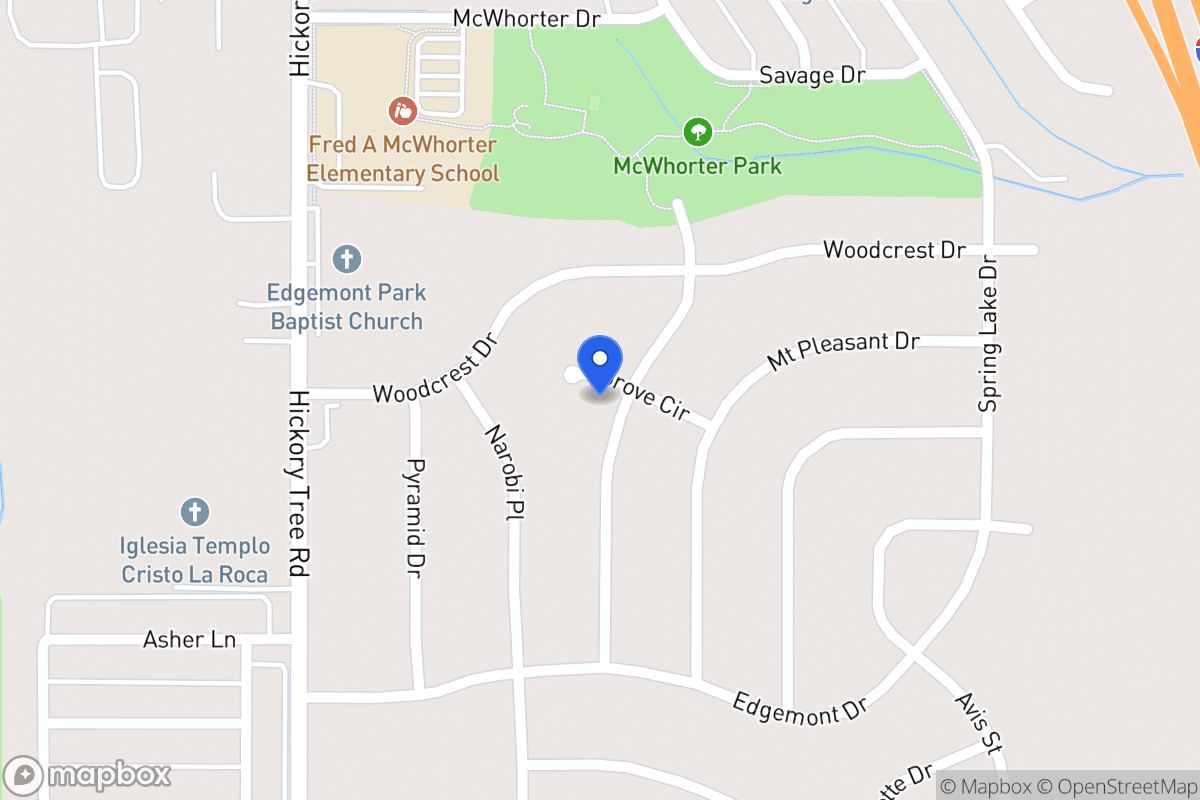 Map of 1817 Grove Cir