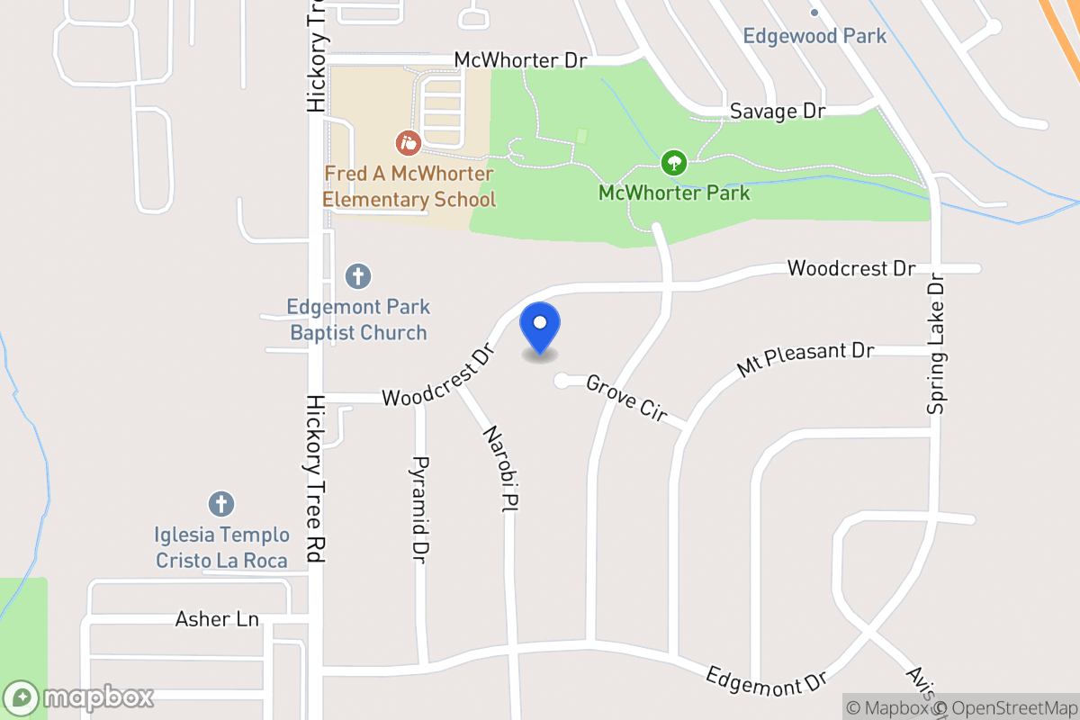 Map of 1833 Grove Cir