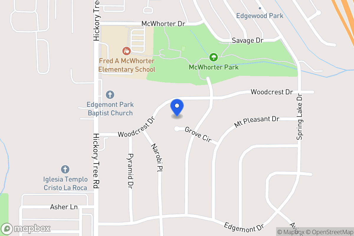Map of 1837 Grove Cir