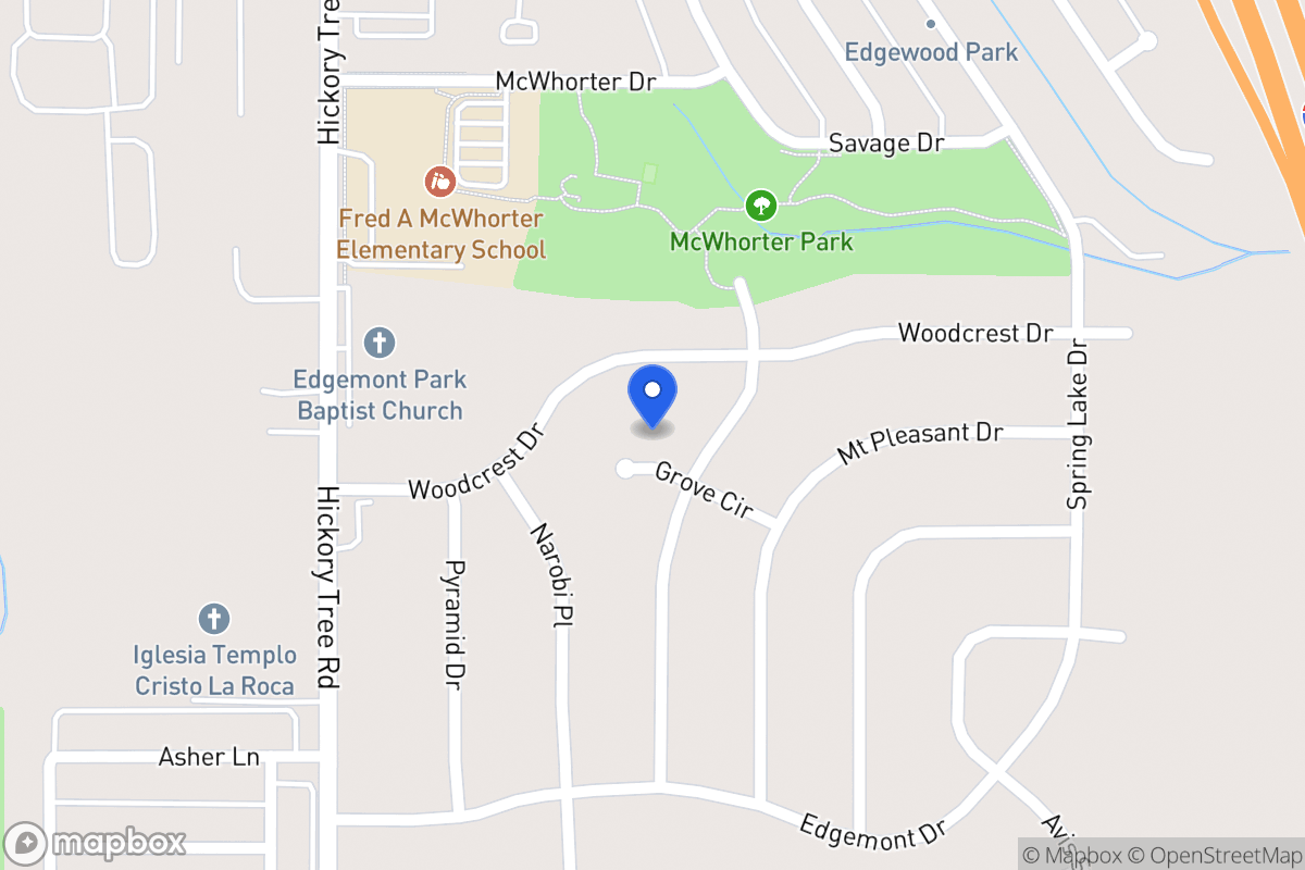 Map of 1841 Grove Cir