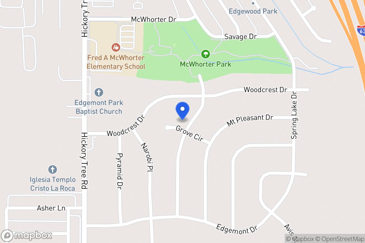 Map of 1817 Sycamore Dr