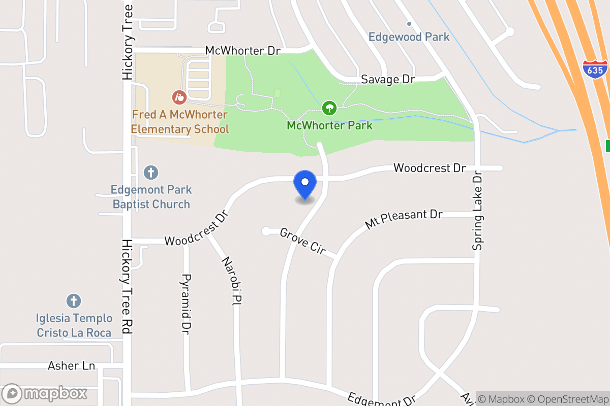 Map of 1809 Sycamore Dr
