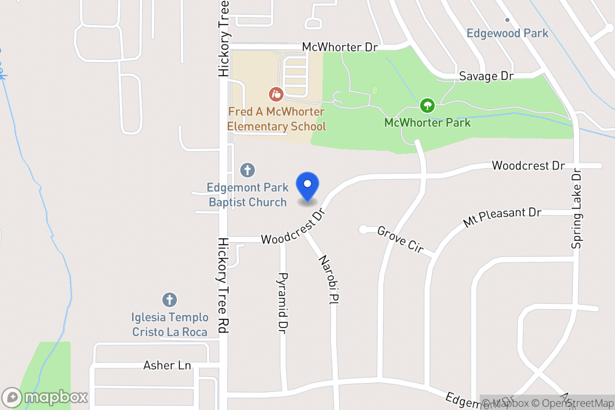Map of 1521 Woodcrest Dr